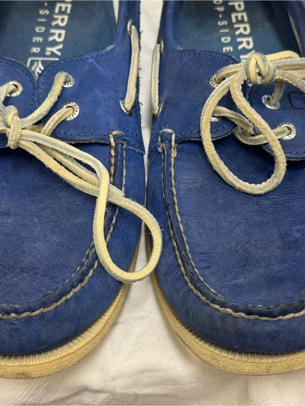 Sperry A/O 2-Eye Royal Blue Leather Boat Shoes Men’s 11⁠